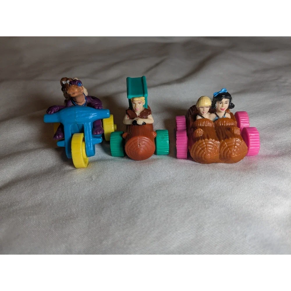 Vintage Flinstone Car Toy Lot - 3 Pieces‎